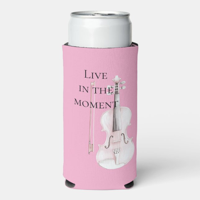 Rafraîchisseur Pour Canette Slim Violon Rose Blush (Seltzer Recto)