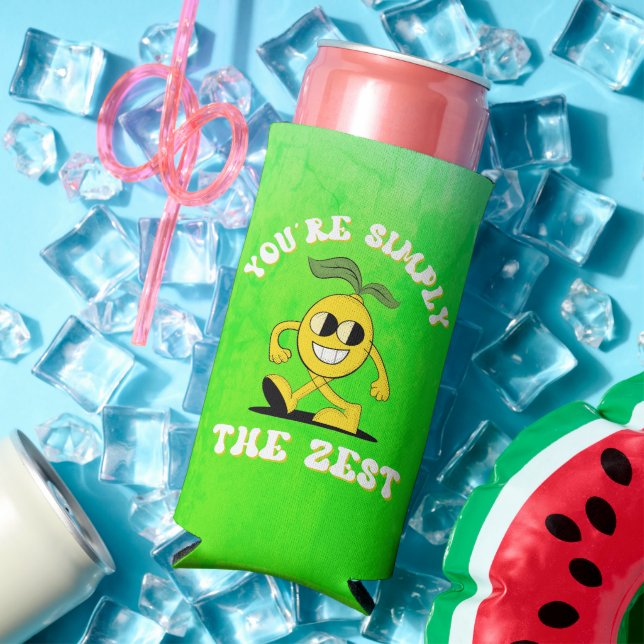 Rafraîchisseur Pour Canette Slim Vous êtes tout simplement le Zest Funny Lemon Pun (Été in situ)