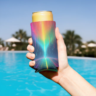 Rafraîchisseur Pour Canette Slim Voyage en goutte arc-en-ciel