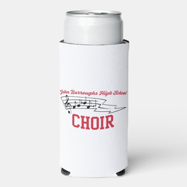 Rafraîchisseur Pour Canette Slim Water Bottle with Black Cursive Name, Phone, Year (Seltzer Recto)