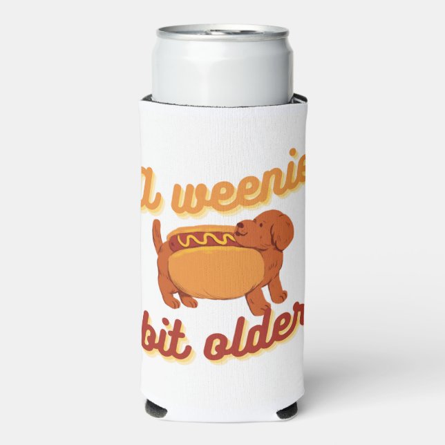 Rafraîchisseur Pour Canette Slim Weenie Bit Ander Coozie (Seltzer Recto)