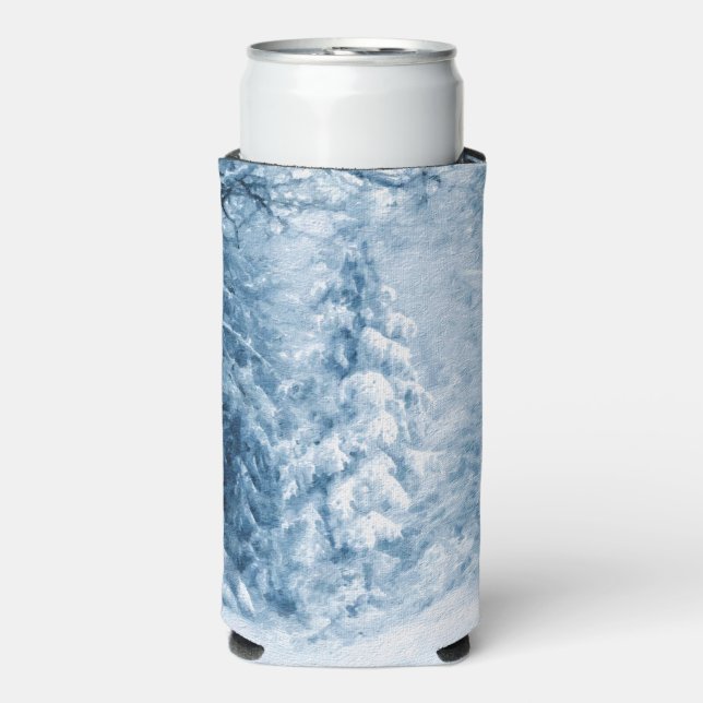 Rafraîchisseur Pour Canette Slim Whispers d'hiver (Seltzer Recto)
