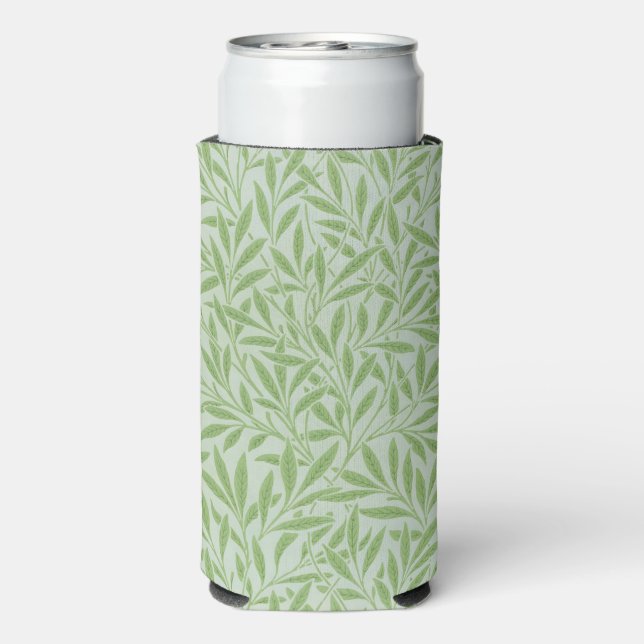 Rafraîchisseur Pour Canette Slim William Morris Saule Fleur Classique Vert (Seltzer Verso)