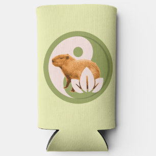 Rafraîchisseur Pour Canette Slim Zen Capybara Yin Yang