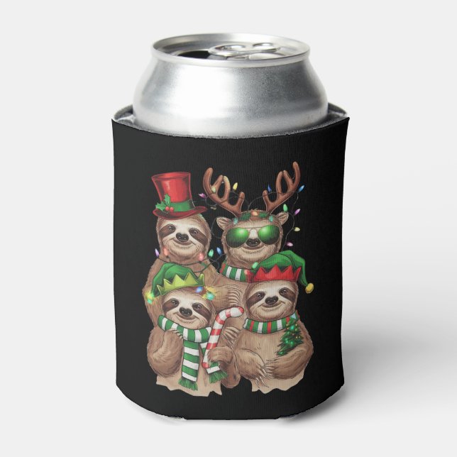 Rafraîchisseur Pour Canette Sloth Christmas Joyeux Slothmas Sloth Lover Cadeau (Can devant)