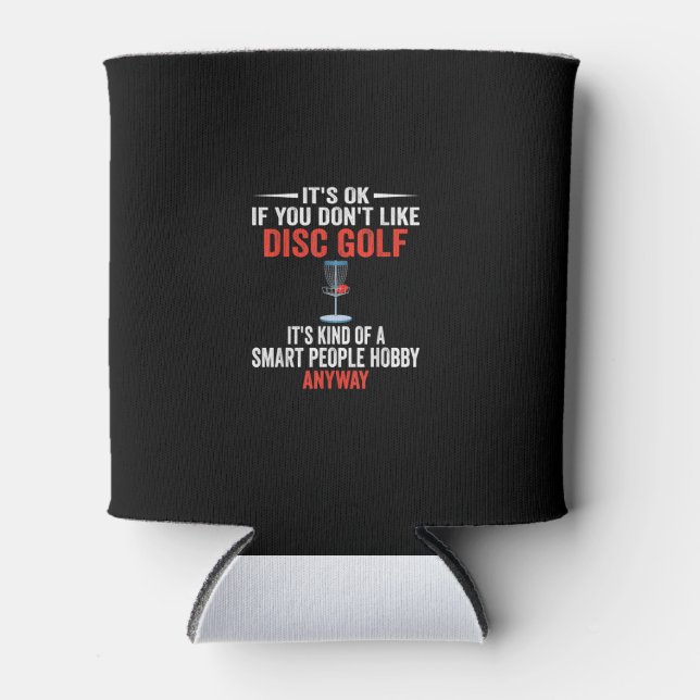 Rafraîchisseur Pour Canette Smart People Hobby Disc Golf - Funny Disc Golfers (Devant)