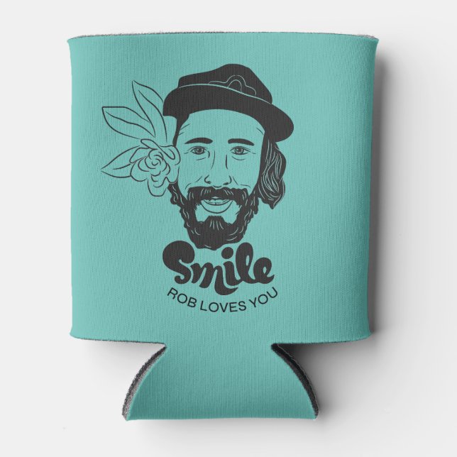 Rafraîchisseur Pour Canette Smile Rob Vous Aime (Devant)