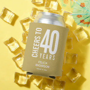 Rafraîchisseur Pour Canette Soirée à Anniversaire Or