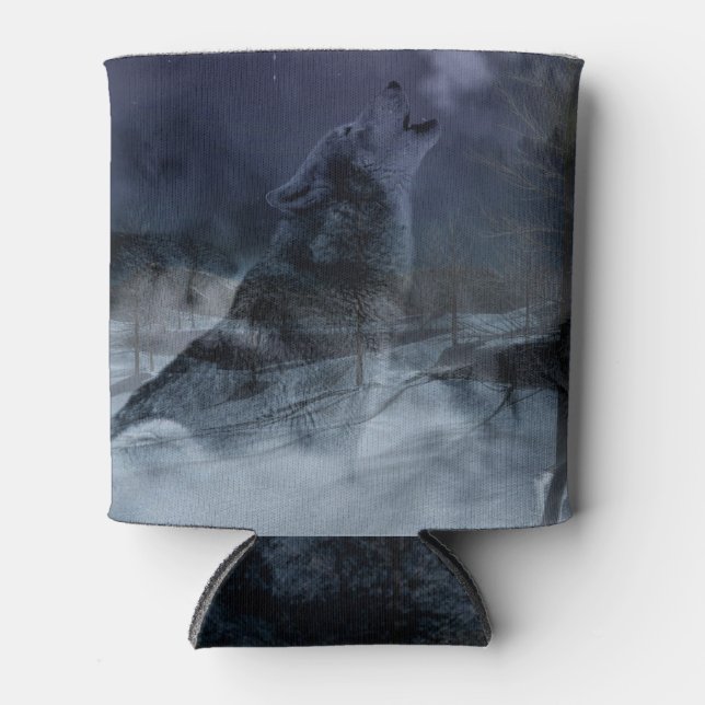 Rafraîchisseur Pour Canette Soirée Wolf Spirit Moon (Devant)