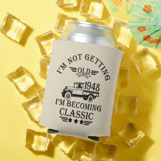 Rafraîchisseur Pour Canette Soixante-quinze vintage 75e anniversaire (Été in situ)