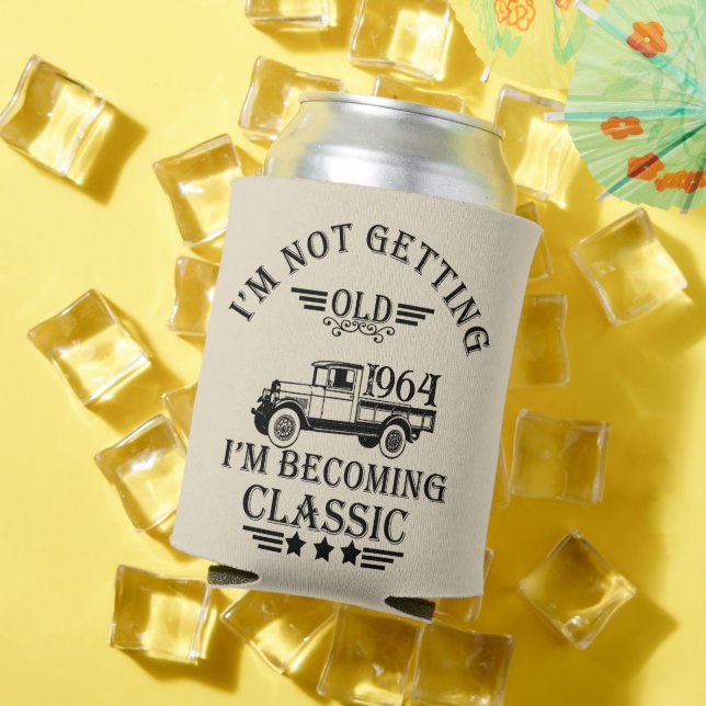 Rafraîchisseur Pour Canette Soixante vintage 60e anniversaire (Été in situ)