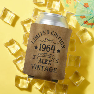 Rafraîchisseur Pour Canette Soixante vintage 60e anniversaire personnalisée