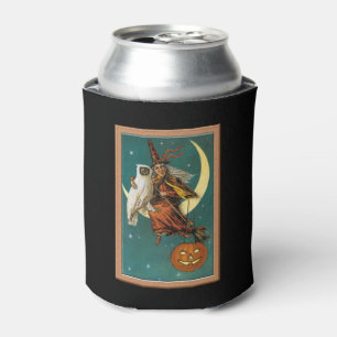 Rafraîchisseur Pour Canette Sorcier et hibou nostalgiques de joyeux Halloween
