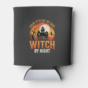 Rafraîchisseur Pour Canette Sorcière Coiffeuse Halloween Design Vintage_1