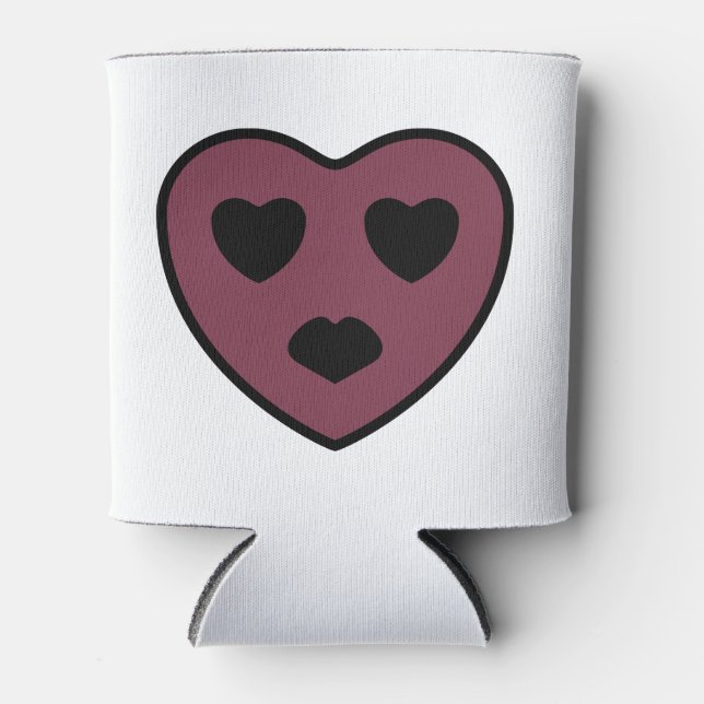 Rafraîchisseur Pour Canette Sortie visage coeur (Devant)