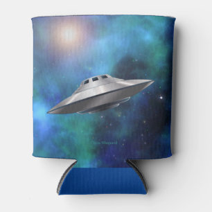 Rafraîchisseur Pour Canette Soucoupe volante UFO classique dans la galaxie spa