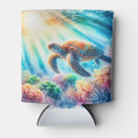 Sous la tortue de mer