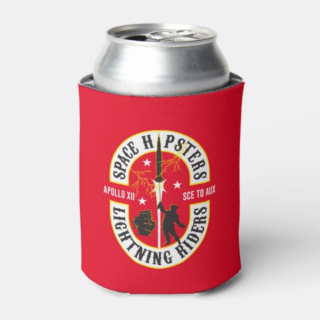 Rafraîchisseur Pour Canette Space Hipsters® Lightning Riders mousse koozie (Can devant)