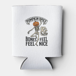 Rafraîchisseur Pour Canette Squelette Spice Pumpkin Vintage Danse Halloween Sh