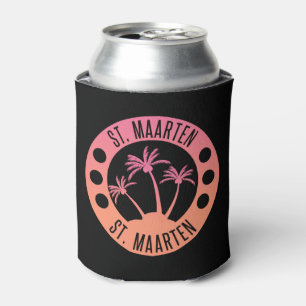 Rafraîchisseur Pour Canette St Maarten Rose et Coral Gradient Sint Martin