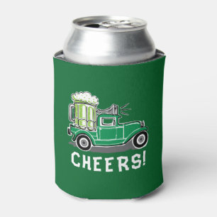 Rafraîchisseur Pour Canette St Patrick's Day Vintage Camion Bière verte
