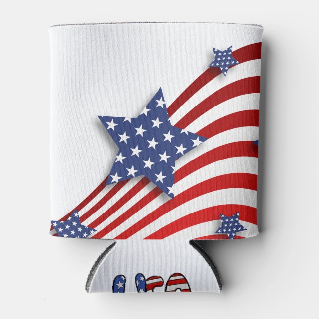 Rafraîchisseur Pour Canette Stars & Stripes USA (Devant)