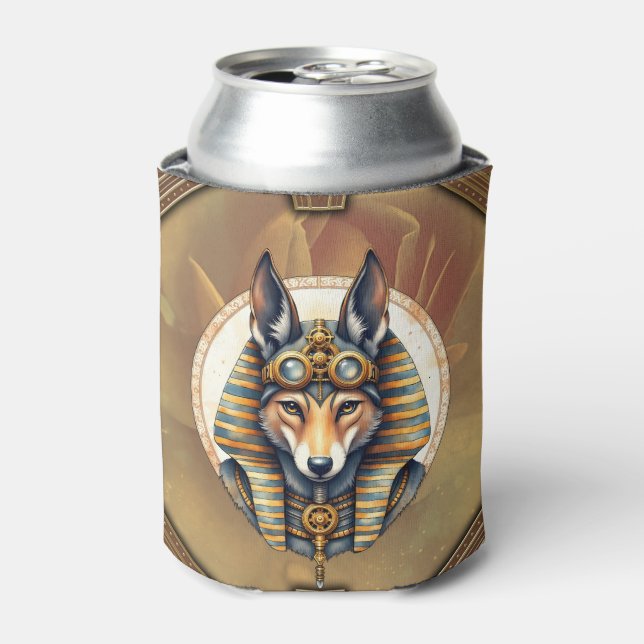 Rafraîchisseur Pour Canette Steampunk Anubis Fox Portrait (Can devant)