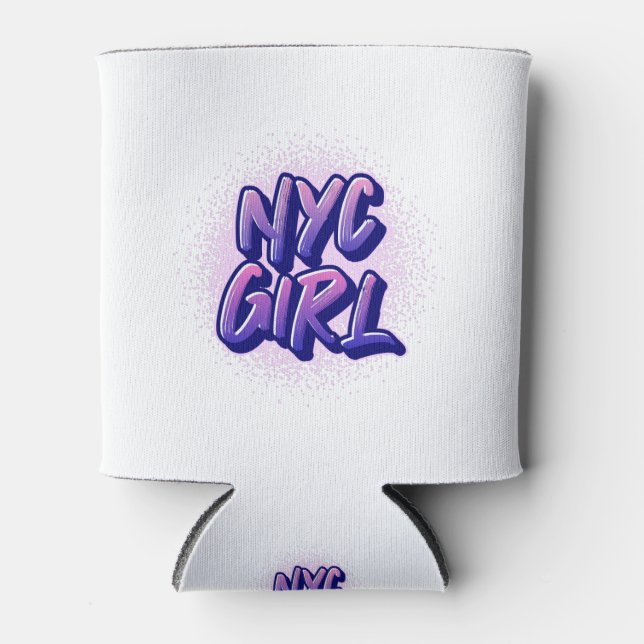 Rafraîchisseur Pour Canette Style Graffiti pour fille NYC (Devant)