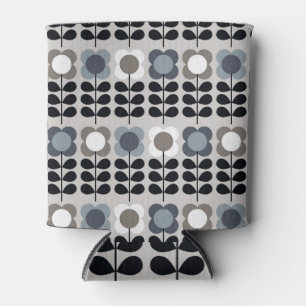 Rafraîchisseur Pour Canette Style nordique, motif floral abstrait.