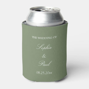 Rafraîchisseur Pour Canette Style Sage Green Wedding Favoriser Peut Rafraîchir