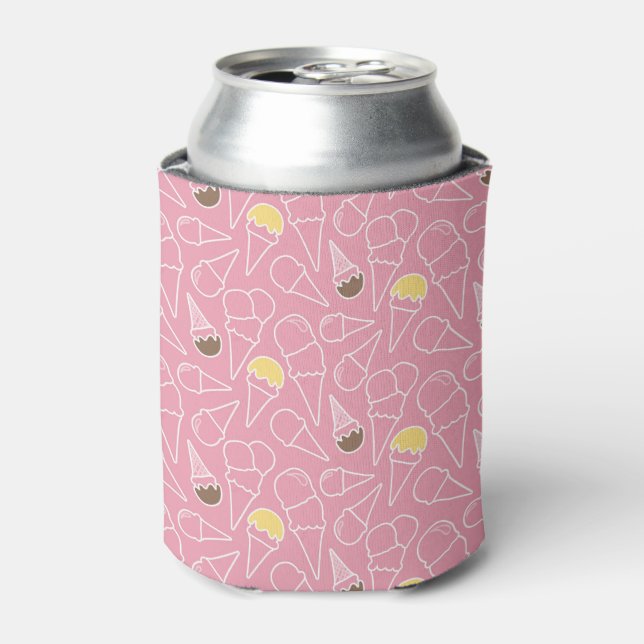 Rafraîchisseur Pour Canette Summer Ice Cream Pattern (Can devant)