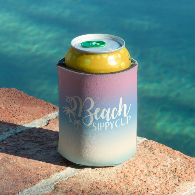 Rafraîchisseur Pour Canette Summer Ombre Funny Migny Beach Sippy Cup (Piscine in situ)