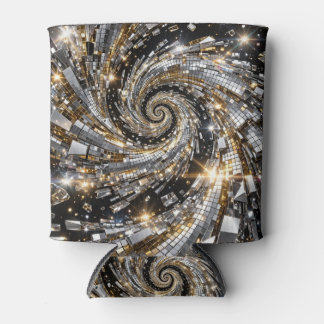 Rafraîchisseur Pour Canette Super Flasher Spirale Or & Argent