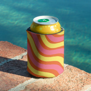 Rafraîchisseur Pour Canette Super Orange Jaune rose Vif Gras Été