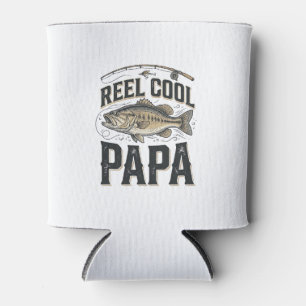 Rafraîchisseur Pour Canette Super Papa Rétro Design Vector pour la Pêche_1