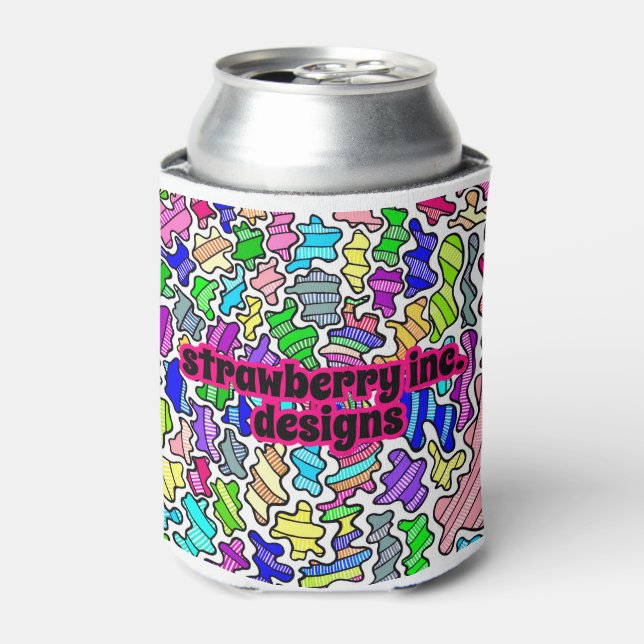 Rafraîchisseur Pour Canette Super Rainbow Splatter Design Can Cooler (Can devant)
