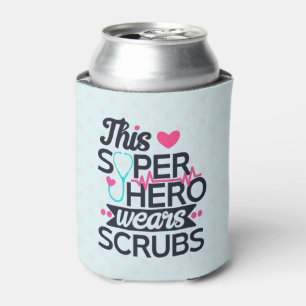 Rafraîchisseur Pour Canette Superbe infirmière Superhero dire la typographie