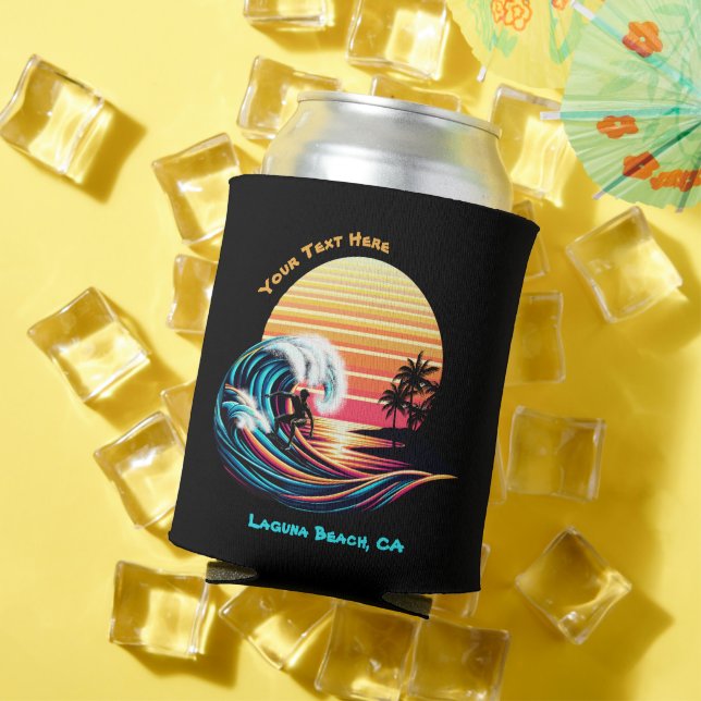 Rafraîchisseur Pour Canette Surf au coucher du soleil (Été in situ)