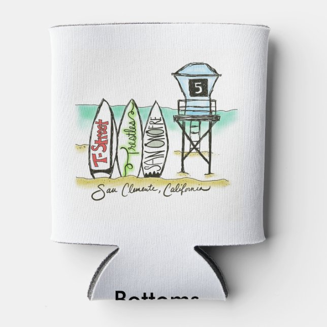 Rafraîchisseur Pour Canette Surf San Clemente (Devant)