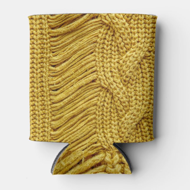 Rafraîchisseur Pour Canette Sweater jaune douillet : Arrière - plan texturé (Devant)