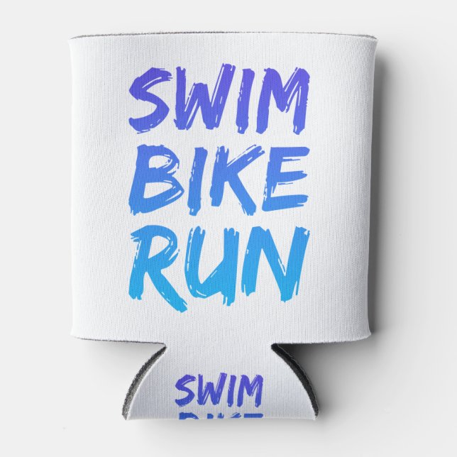 Rafraîchisseur Pour Canette Swim Bike Run superbe design (Devant)