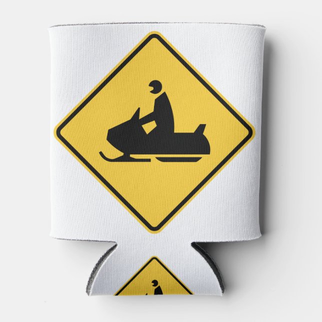 Rafraîchisseur Pour Canette Symbole de motoneige (Devant)