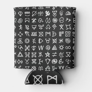 Rafraîchisseur Pour Canette Symboles de runes : police sans couture ancienne.