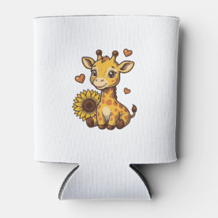 Rafraîchisseur Pour Canette T-shirt à gravure vintage tournesol girafe bébé mi