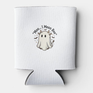 Rafraîchisseur Pour Canette T-shirt fantôme de vache mignon Halloween Meugle j