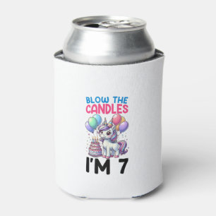 Rafraîchisseur Pour Canette T-shirt Licorne Enfants 7ème Anniversaire Garçon 7
