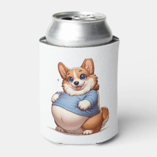 Rafraîchisseur Pour Canette T-Shirt pour amoureux de Corgi grassouillet - Amat