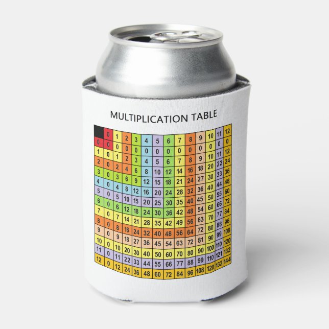 Rafraîchisseur Pour Canette "Tableau de multiplication" (Can devant)