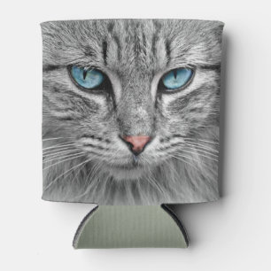 Rafraîchisseur Pour Canette Tablette de maquereau gris avec les yeux bleus
