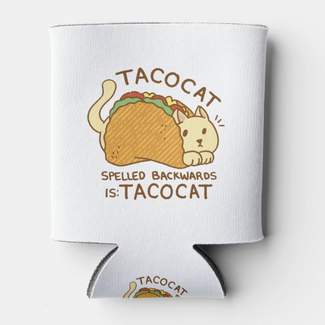RAFRAÎCHISSEUR  POUR CANETTE TACOCAT ANIMAL EN TACO CARTOON (Devant)